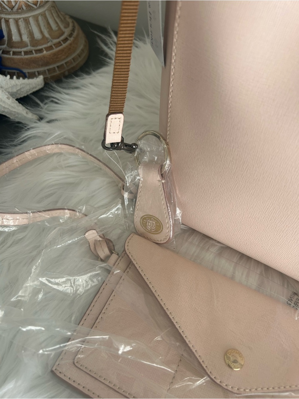 Dooney & Bourke Ashley Blush Pink Leather Shoulder Tote Bag Wallet Set NWT - Picture 8 of 16